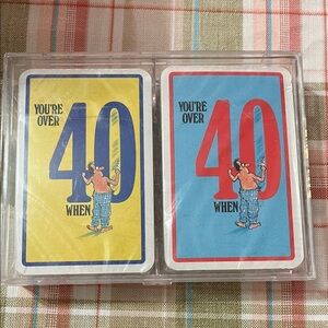 You're Over 40 Playing Cards Set